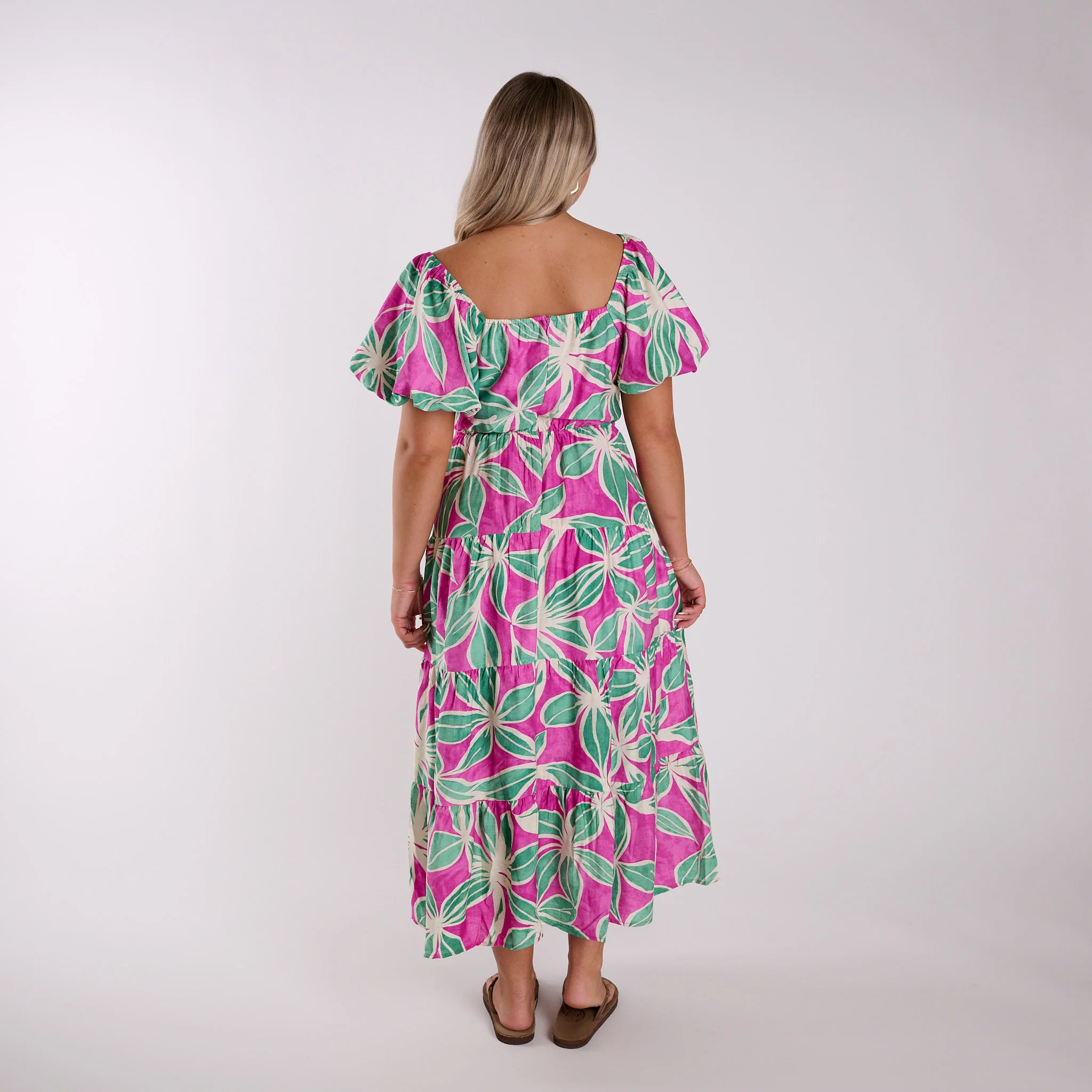 Twist Front Floral Maxi Dress - Image 12