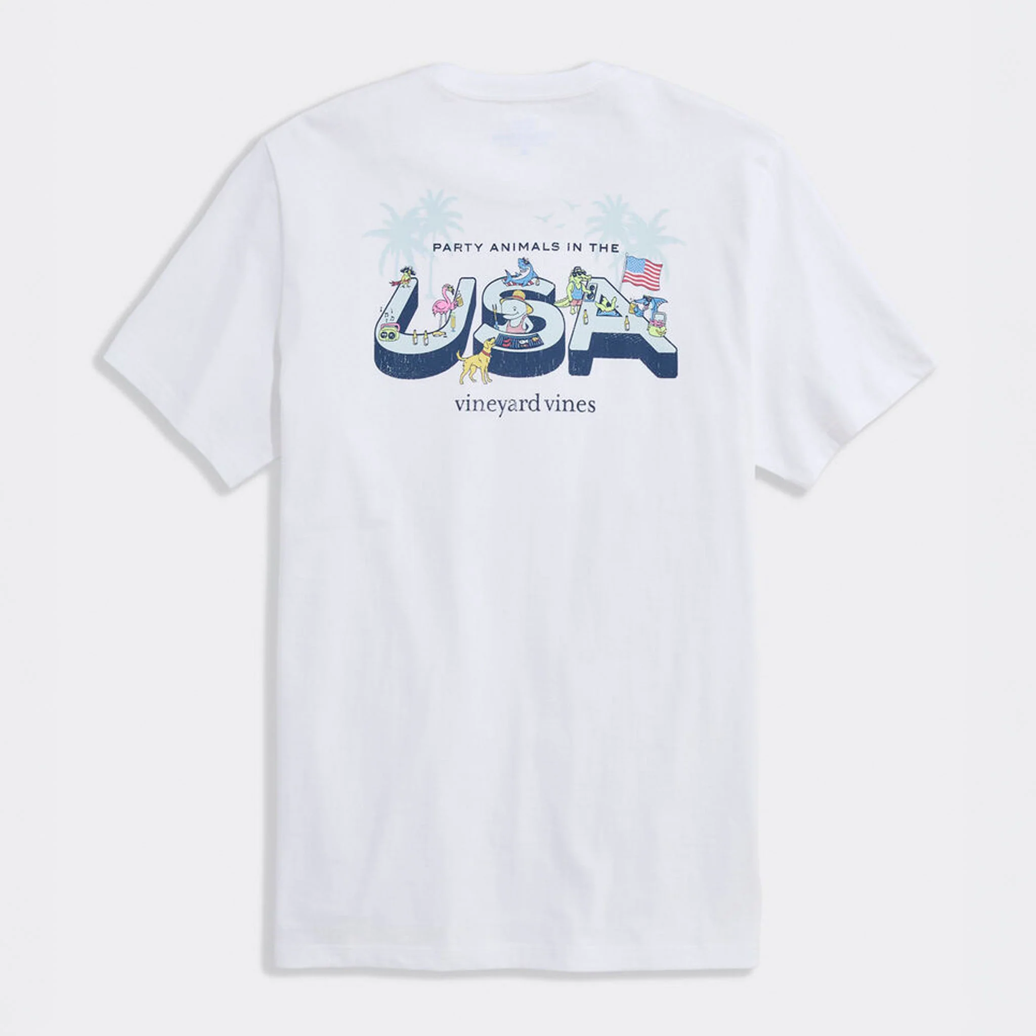 Party Animals in the USA Short Sleeve T-Shirt