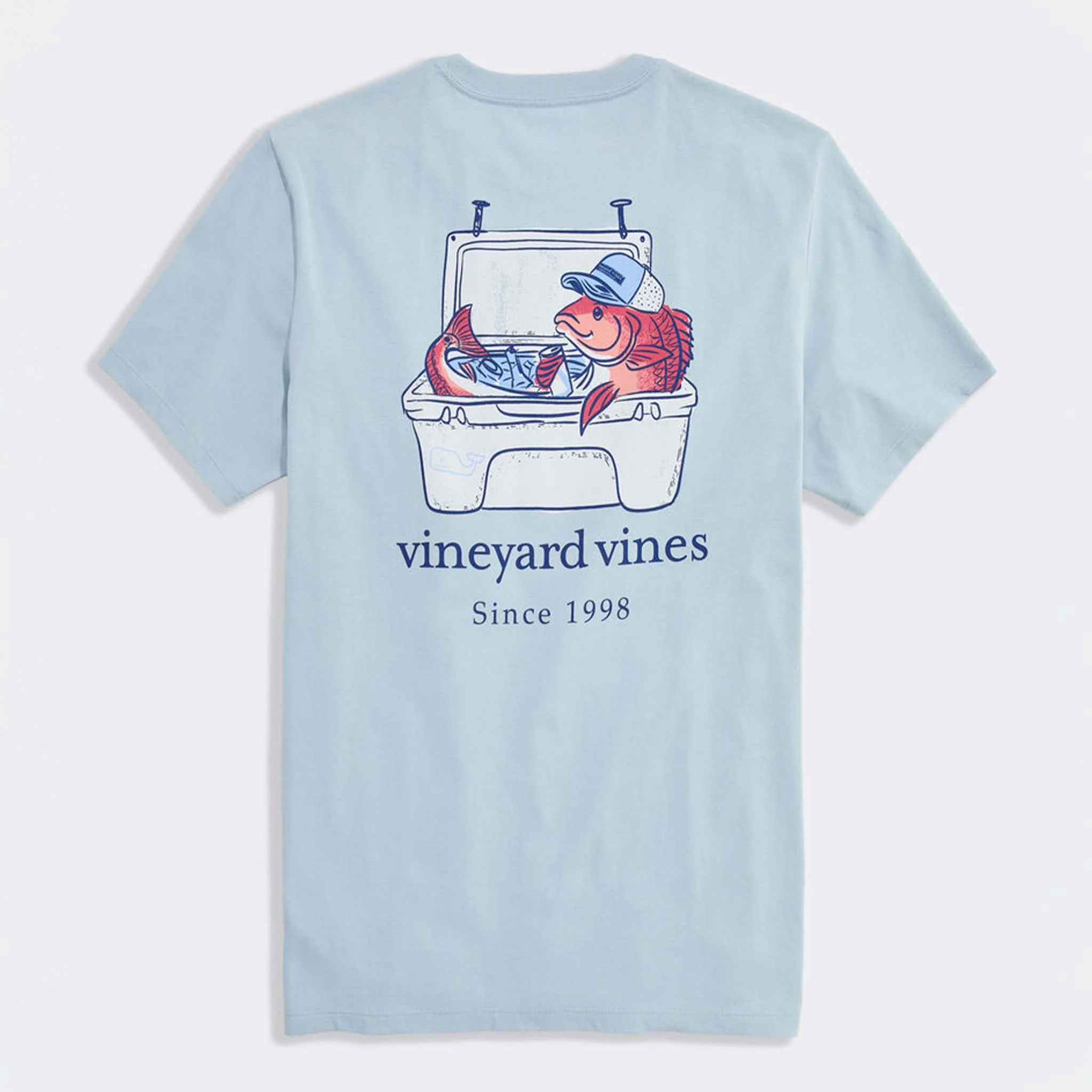 Red Fish Cooler Short Sleeve T-Shirt