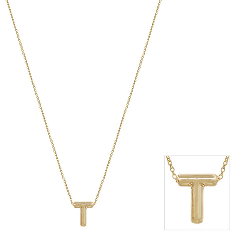 Bubble Initial Letter Necklace - Image 12