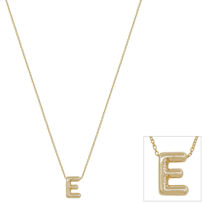 Bubble Initial Letter Necklace - Image 4