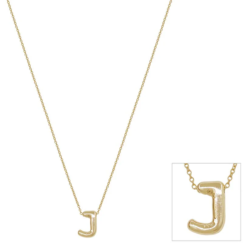 Bubble Initial Letter Necklace - Image 6