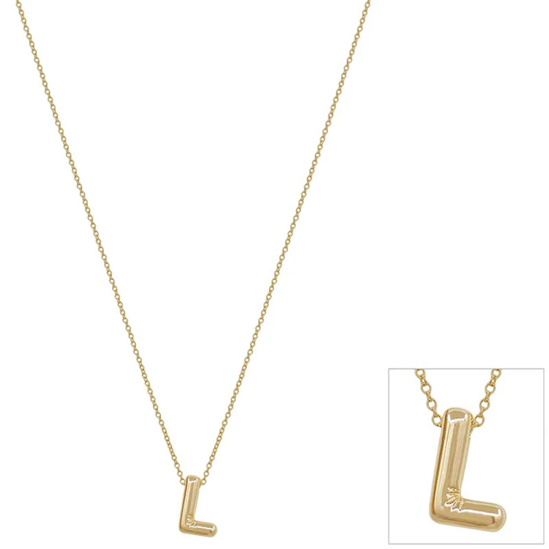 Bubble Initial Letter Necklace - Image 8