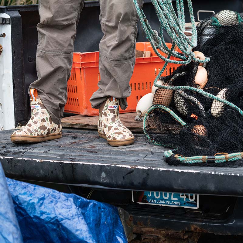 Men's 6 Inch Deck Ankle Boot in Duck Camo - Image 9