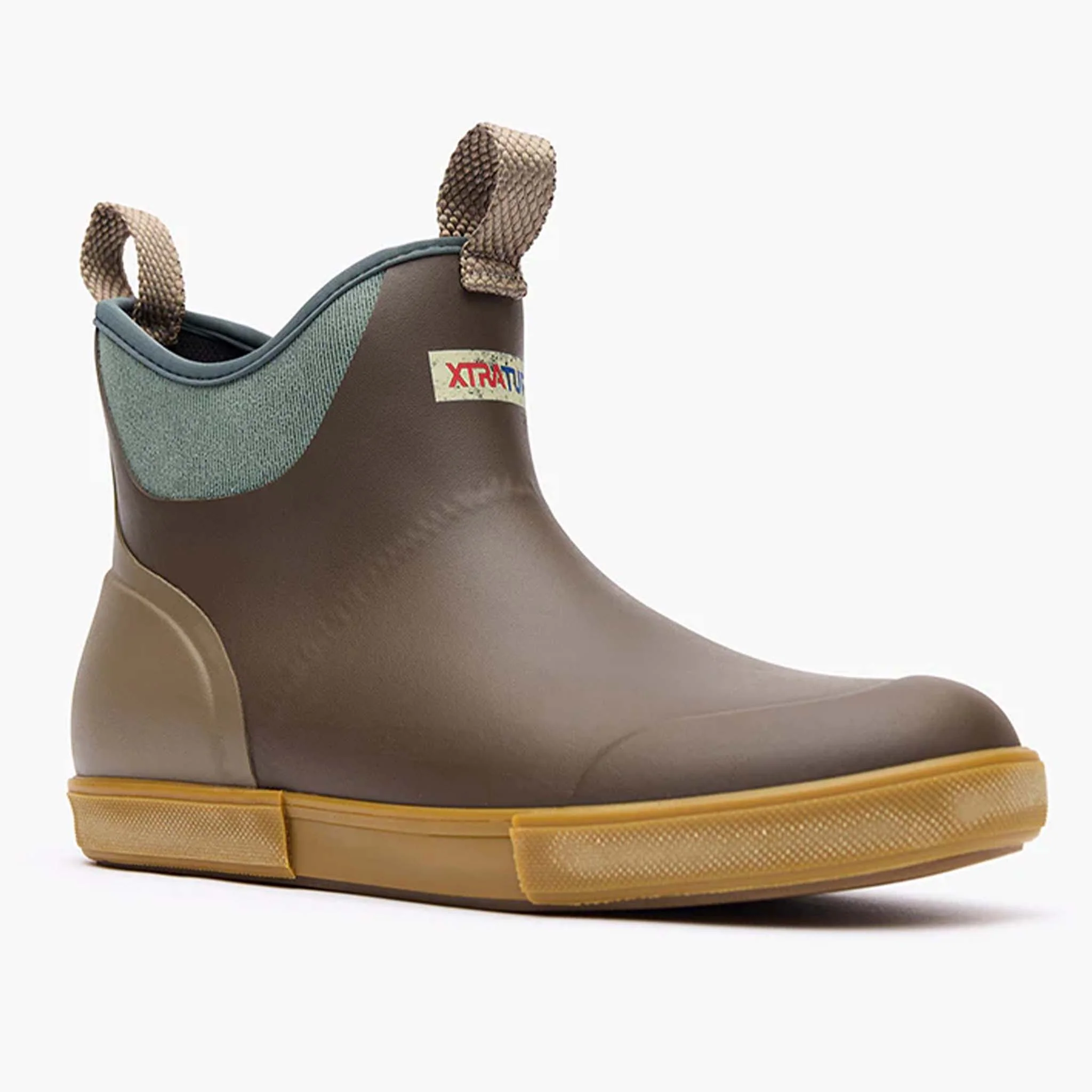 Men's Vintage Ankle Deck Boot in Brown