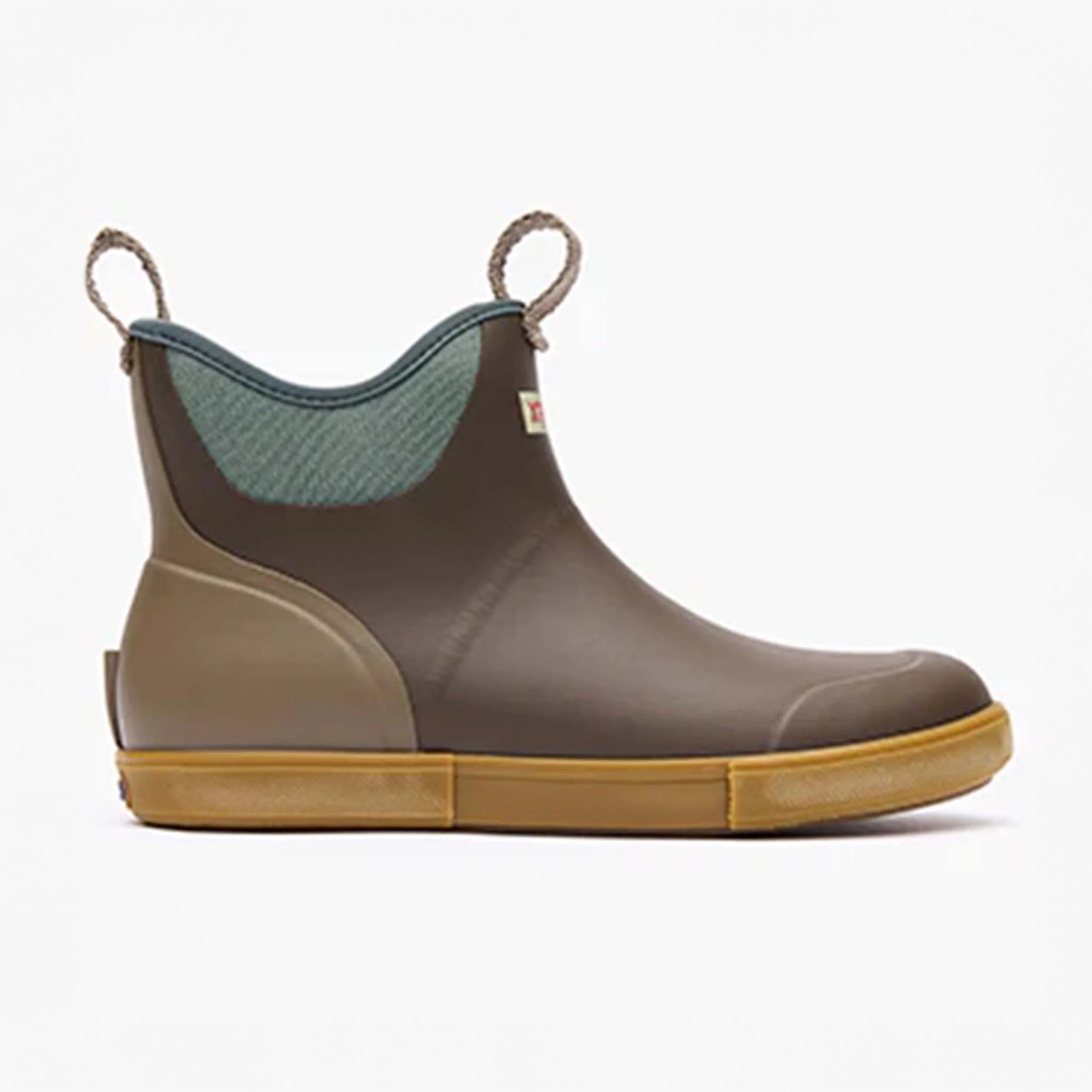 Men's Vintage Ankle Deck Boot in Brown - Image 3