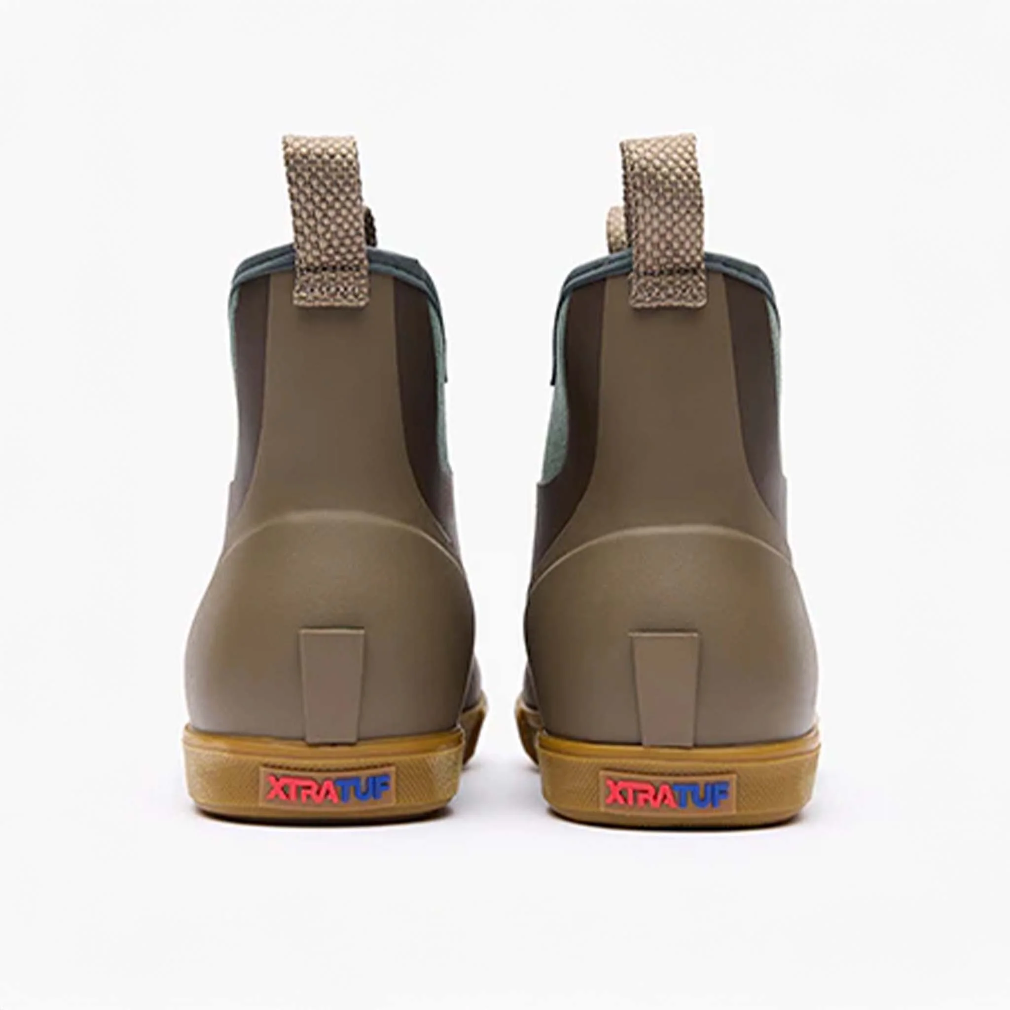 Men's Vintage Ankle Deck Boot in Brown - Image 4