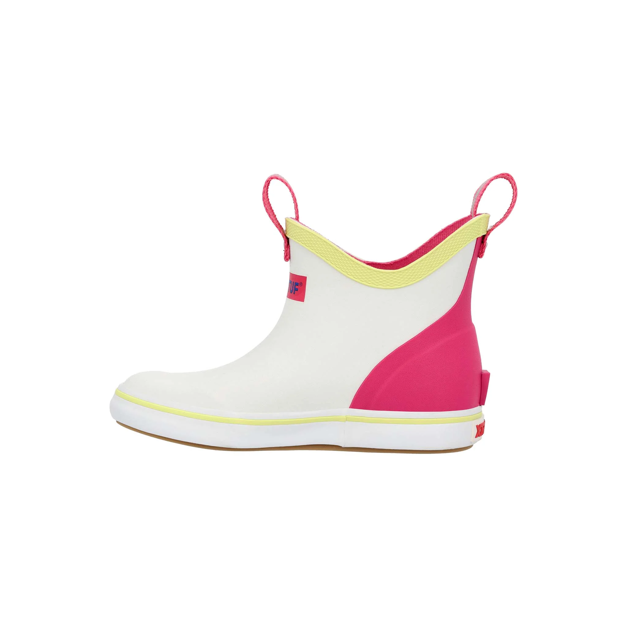 Toddler Pink Ankle Deck Boot in White - Image 3