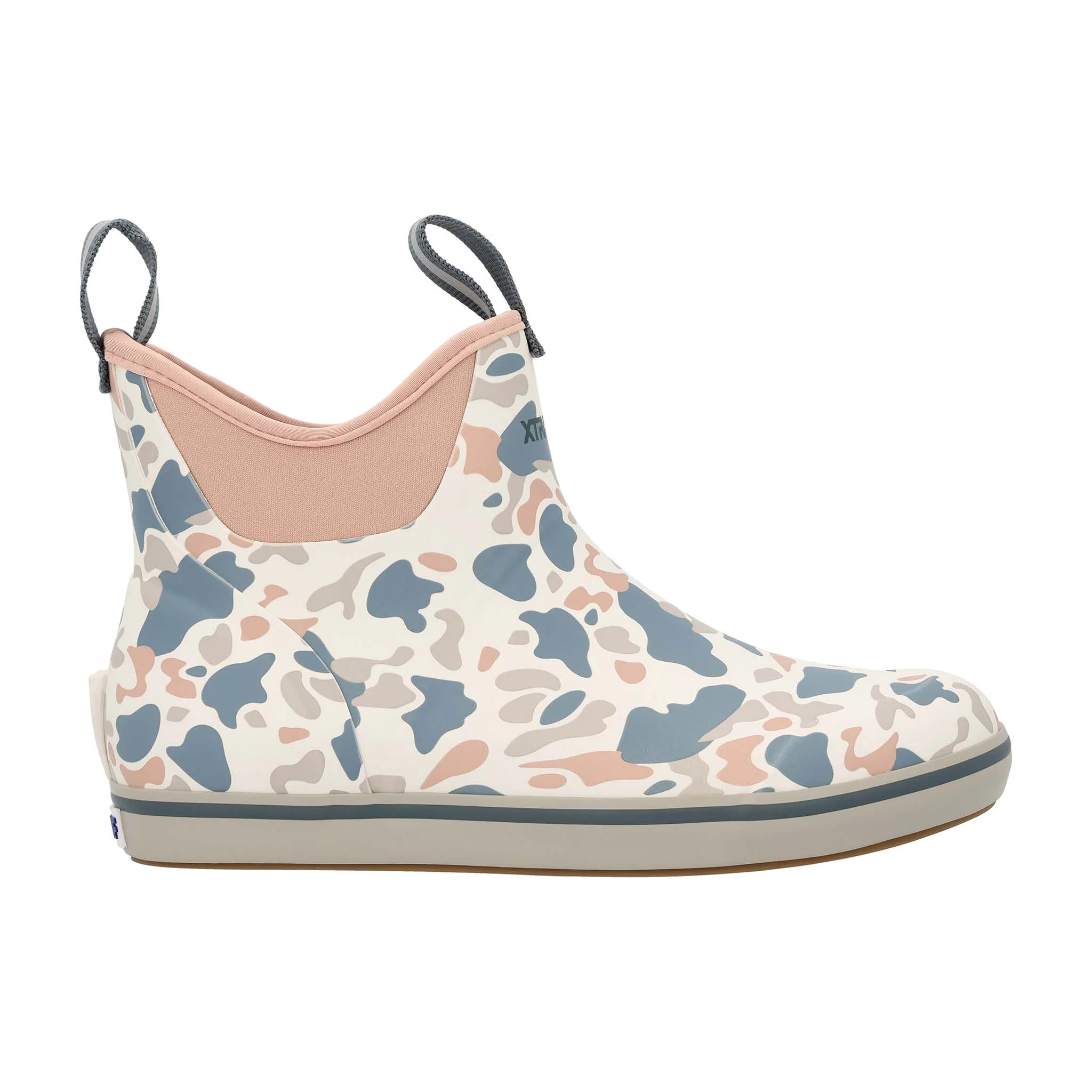 Women's 6 Inch Ankle Deck Boot in Ivory Duck Camo - Image 3