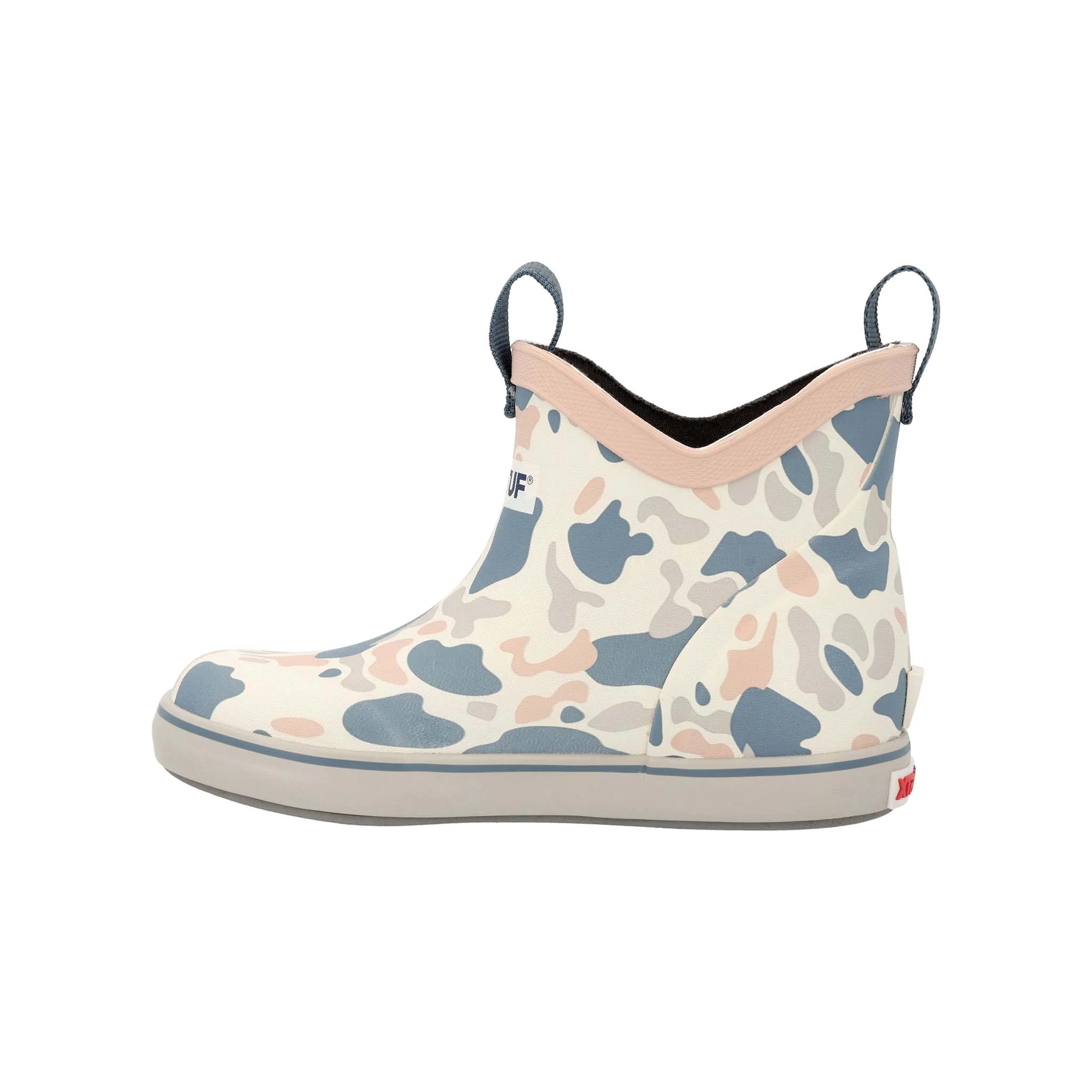 Youth Ankle Deck Boot in Ivory Duck Camo - Image 3
