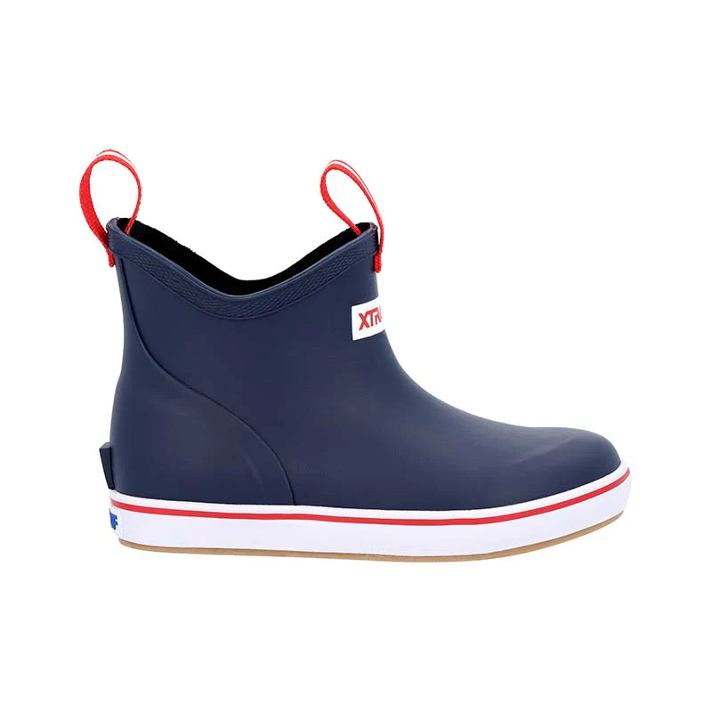 Youth Ankle Deck Boot in Navy - Image 5