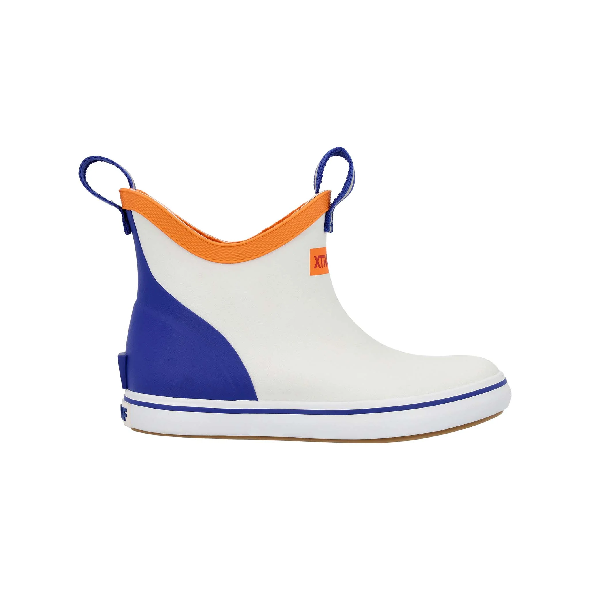 Youth Blue Ankle Deck Boot in White - Image 2