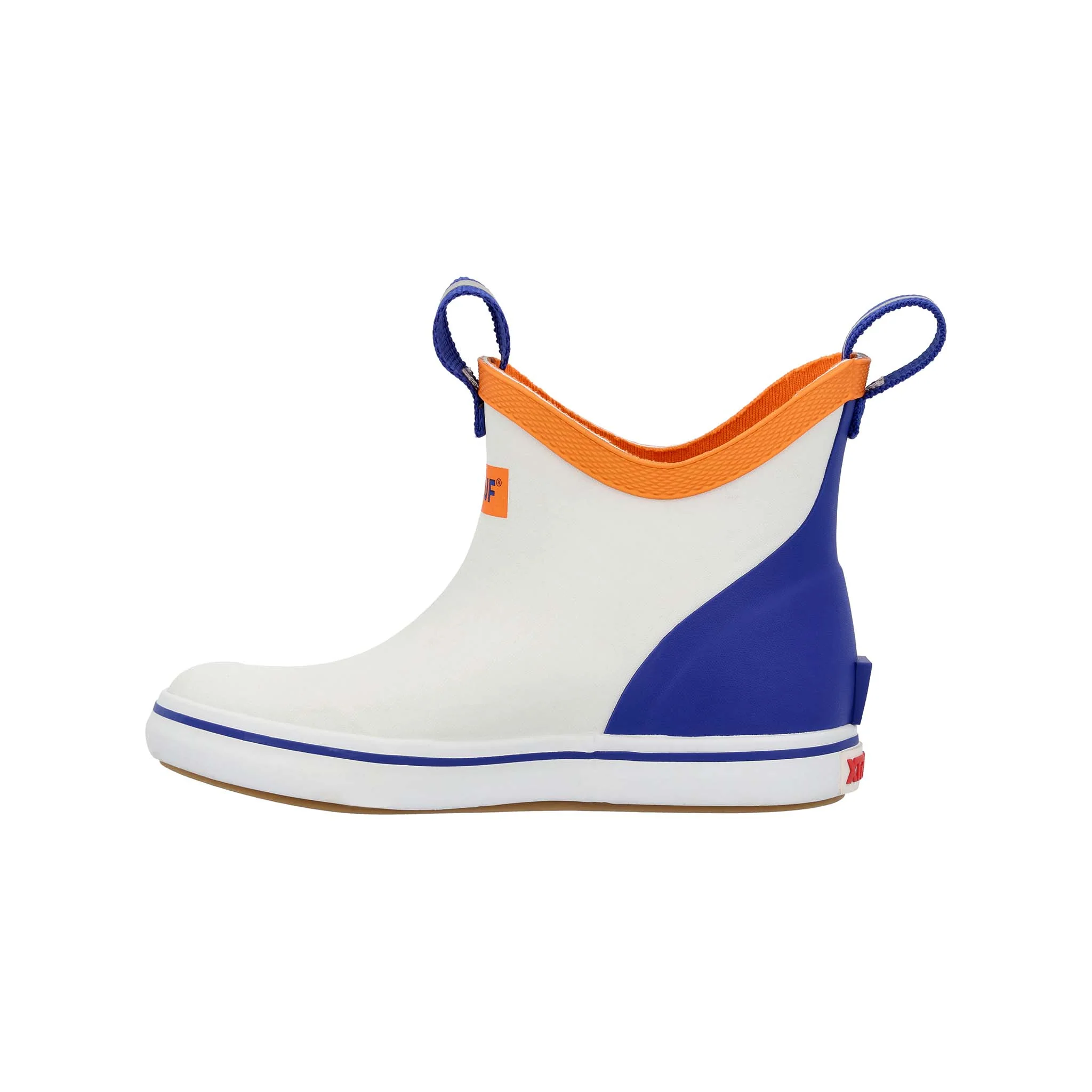 Youth Blue Ankle Deck Boot in White - Image 3