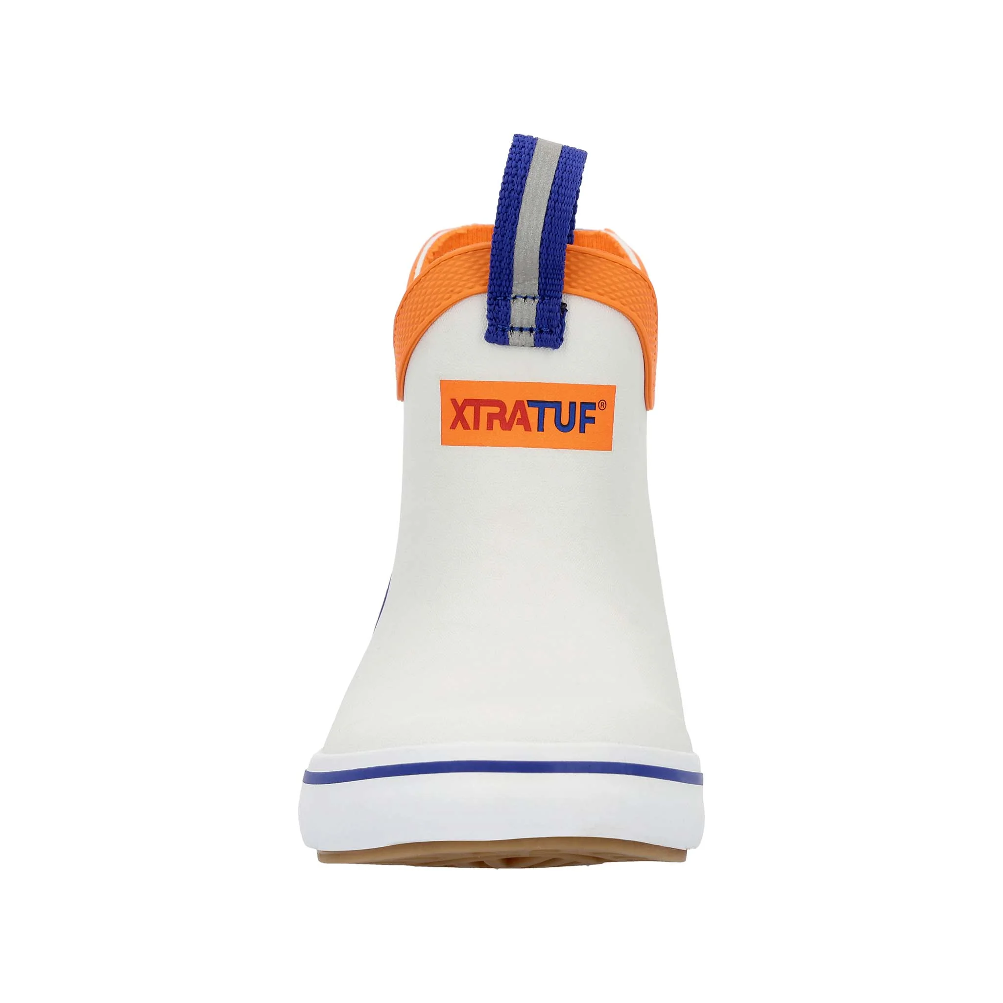 Youth Blue Ankle Deck Boot in White - Image 4