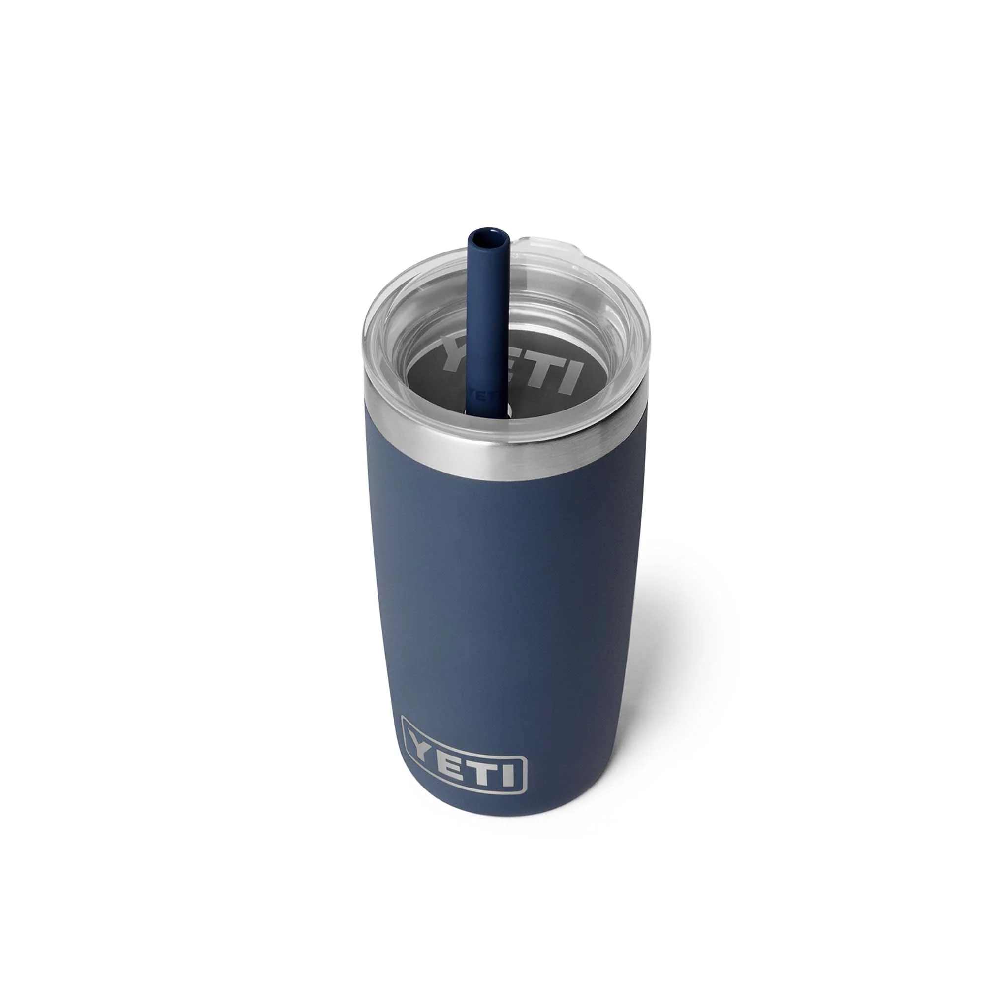 Navy Rambler 10oz Tumbler with Silicone Straw - Image 2