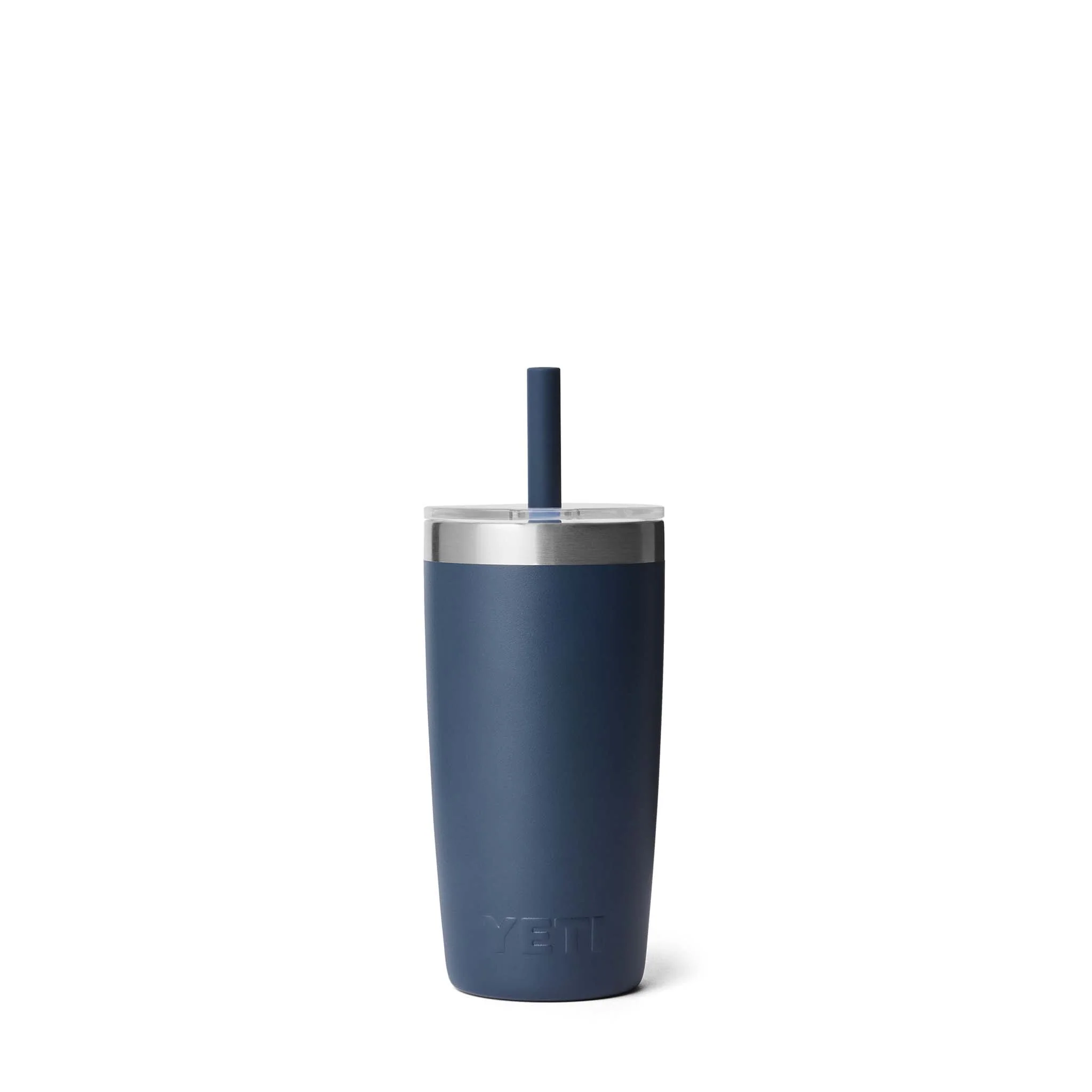 Navy Rambler 10oz Tumbler with Silicone Straw - Image 3