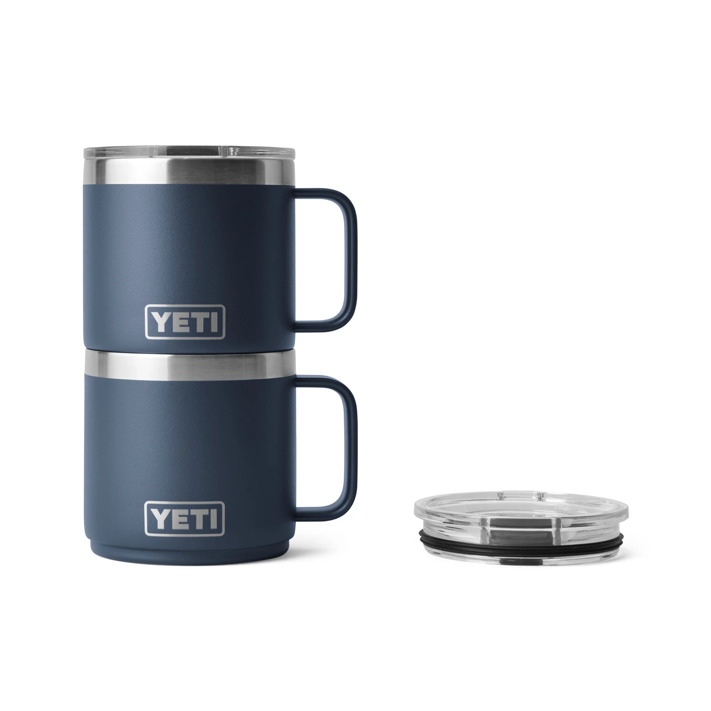 Navy Rambler 14oz Stackable Mug - Image 5