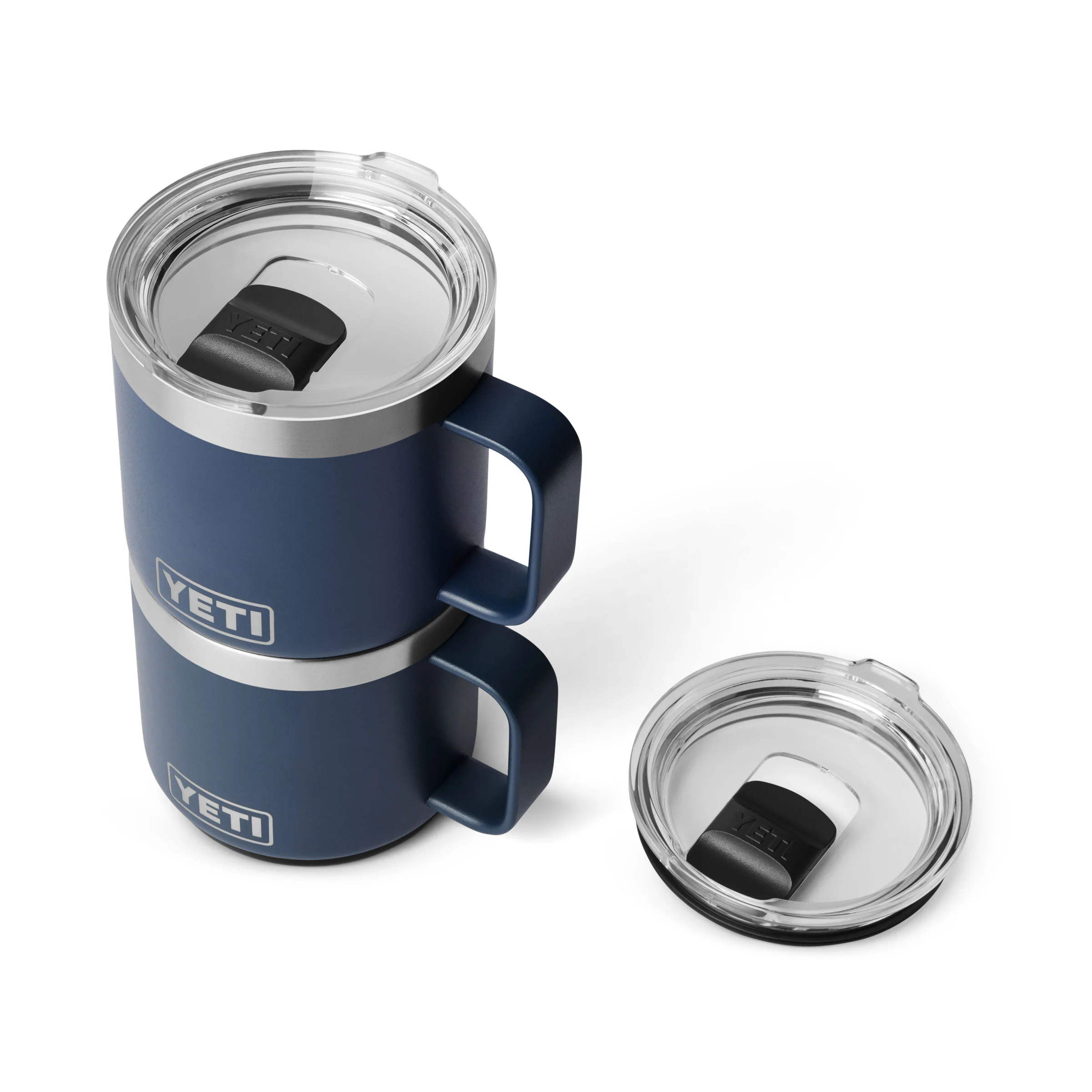 Navy Rambler 14oz Stackable Mug - Image 6