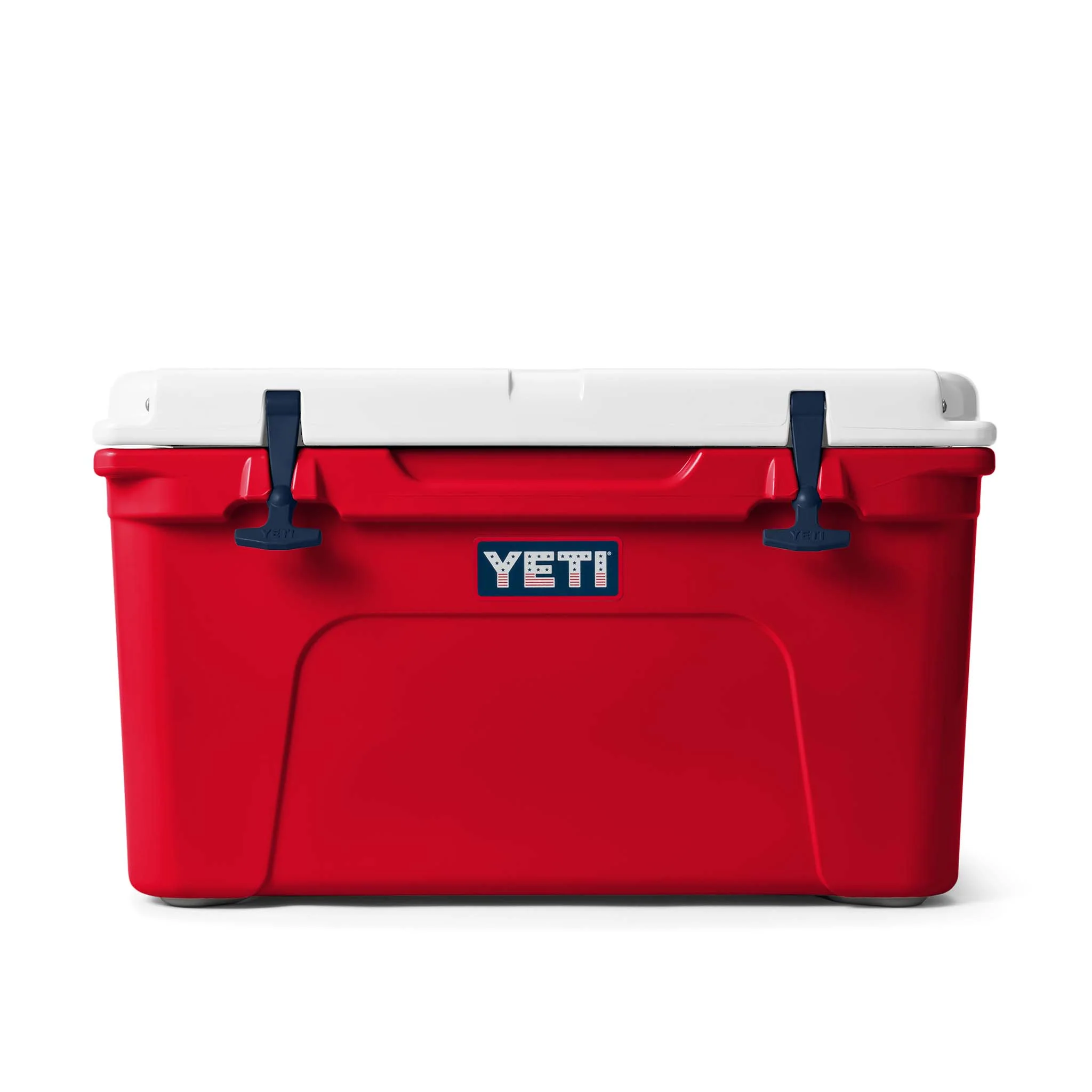 Red, White, and Navy Tundra 45 Cooler - Image 2