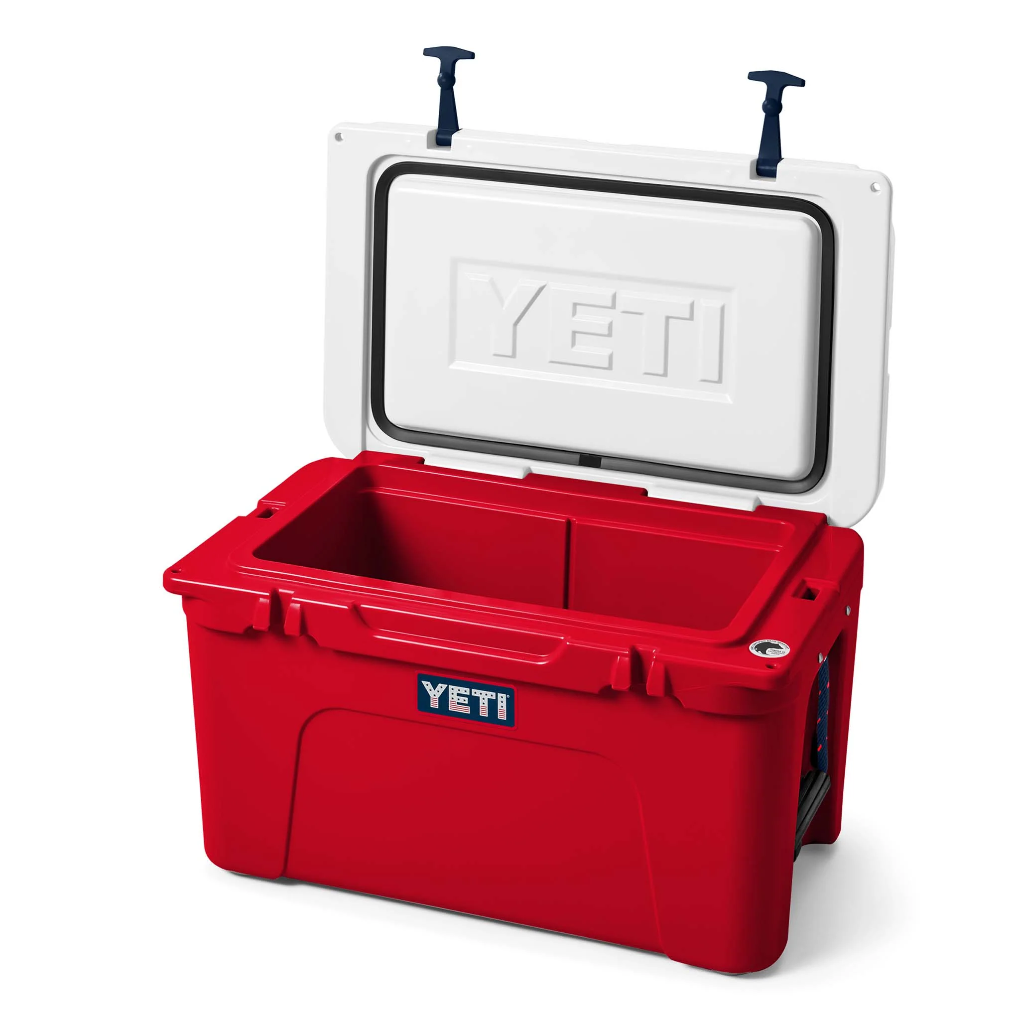 Red, White, and Navy Tundra 45 Cooler - Image 3