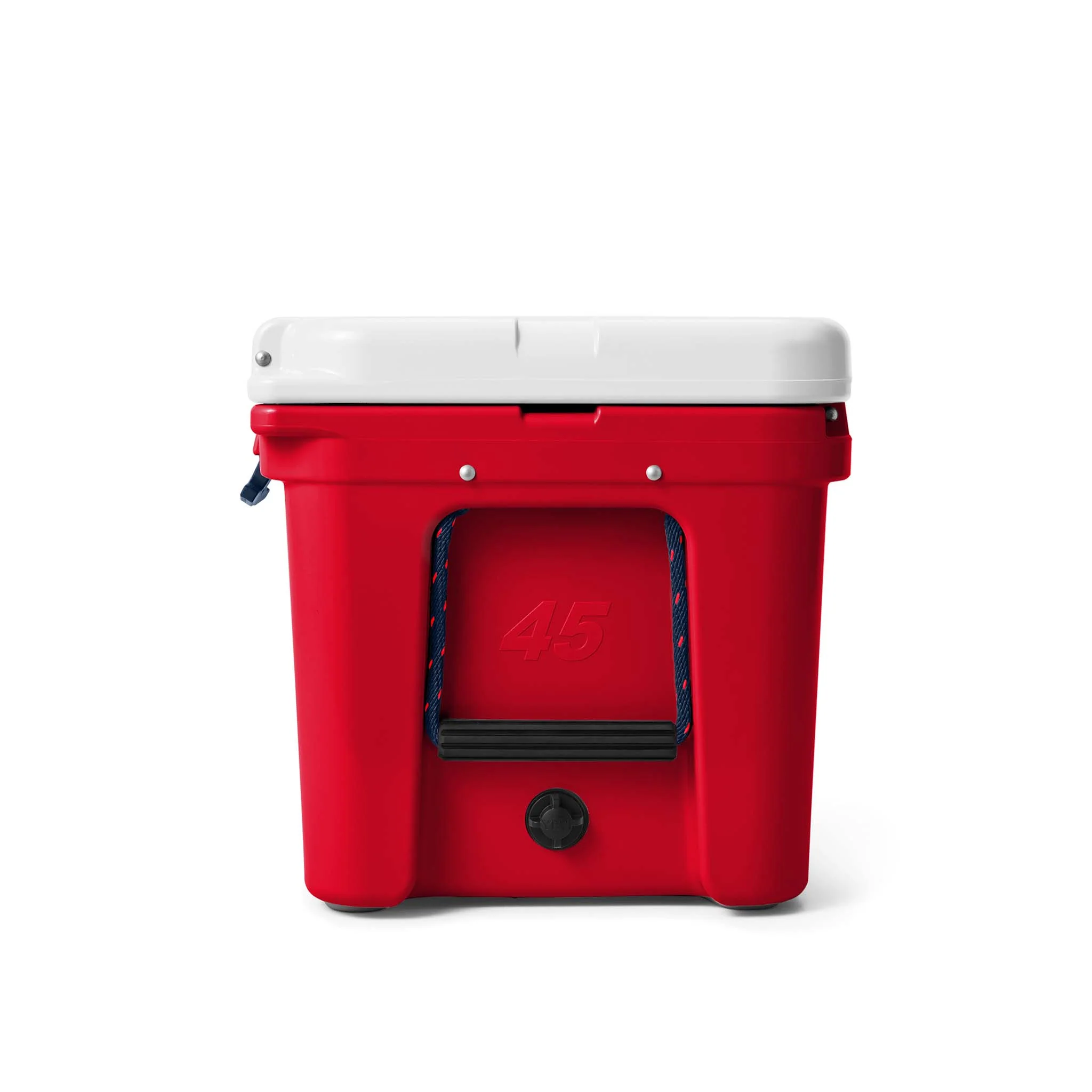 Red, White, and Navy Tundra 45 Cooler - Image 4