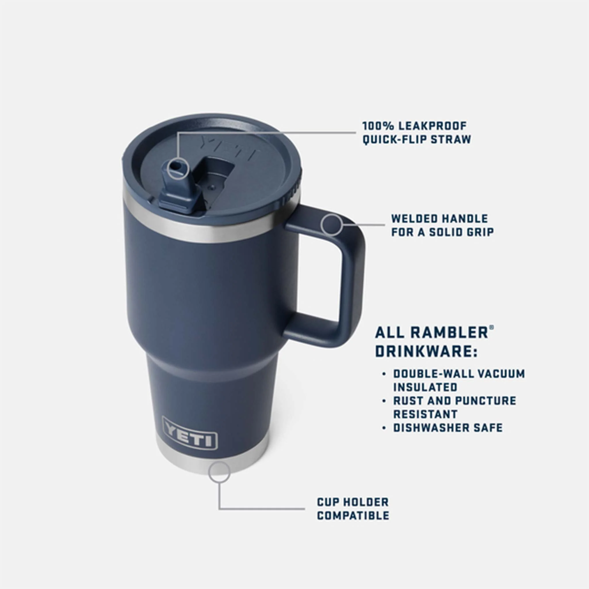 Rescue Red 30oz Travel Straw Mug - Image 7