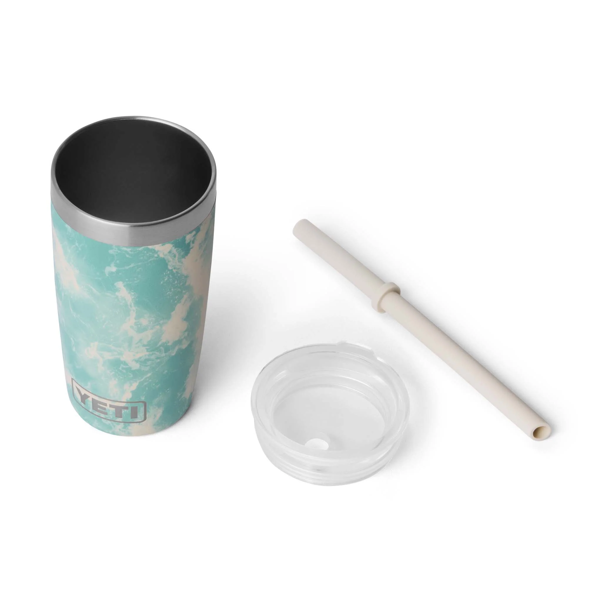 Sea View Rambler 10oz Tumbler with Silicone Straw - Image 4