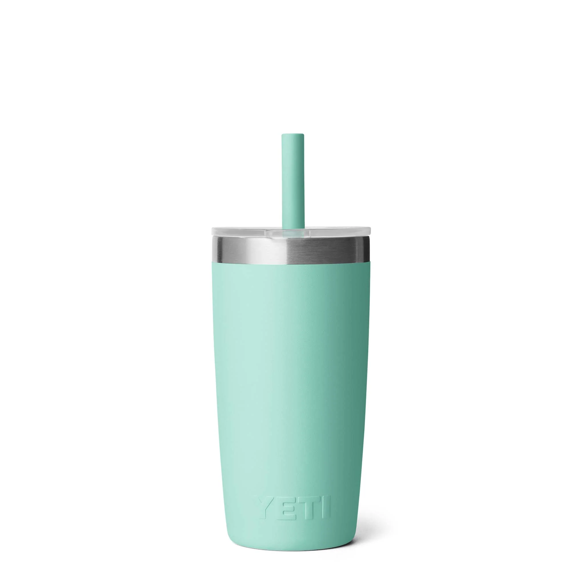 Seafoam Rambler 10oz Tumbler with Silicone Straw - Image 4