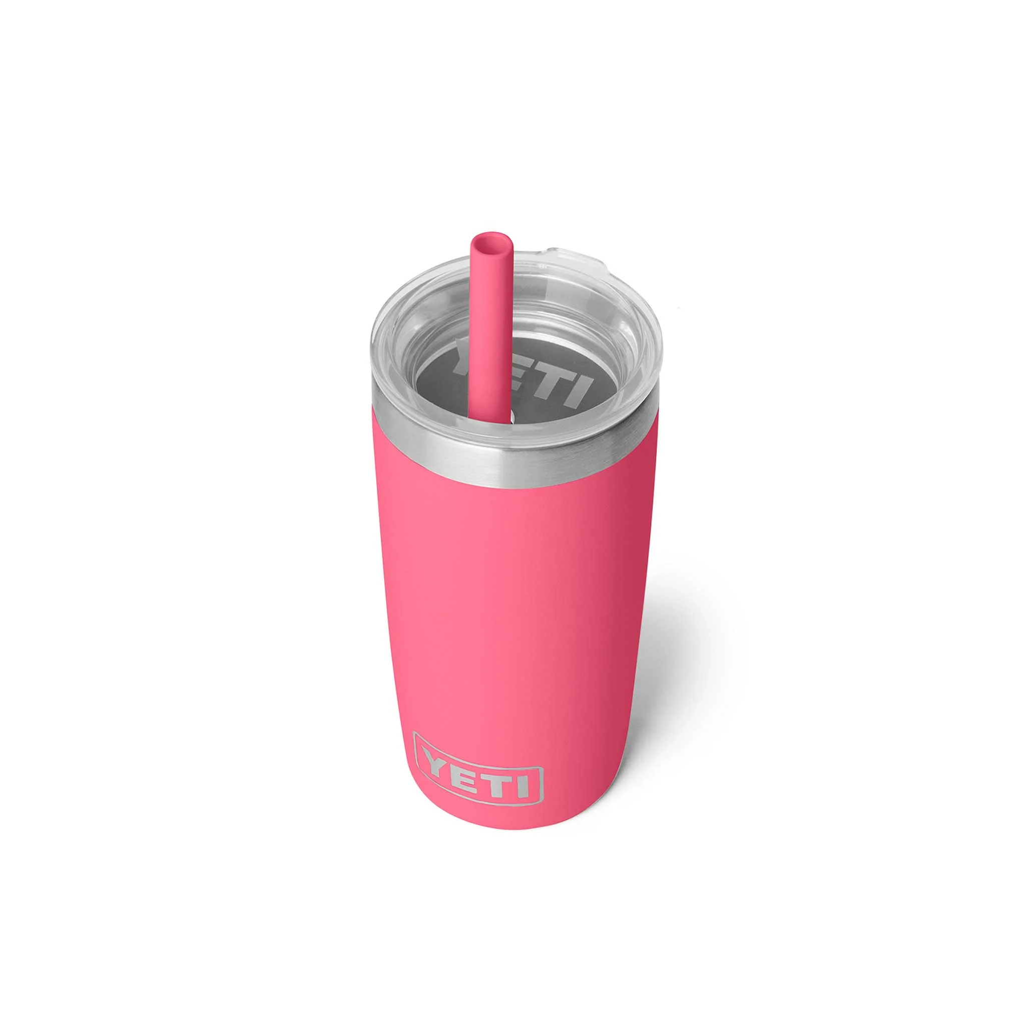 Tropical Pink Rambler 10oz Tumbler with Silicone Straw - Image 2