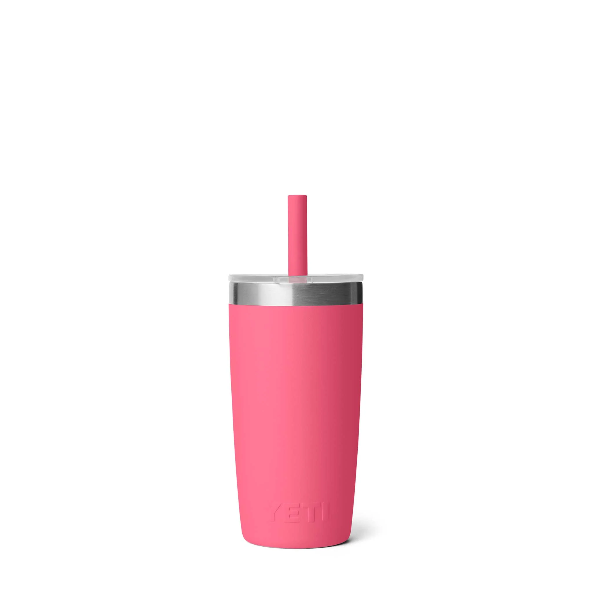 Tropical Pink Rambler 10oz Tumbler with Silicone Straw - Image 3