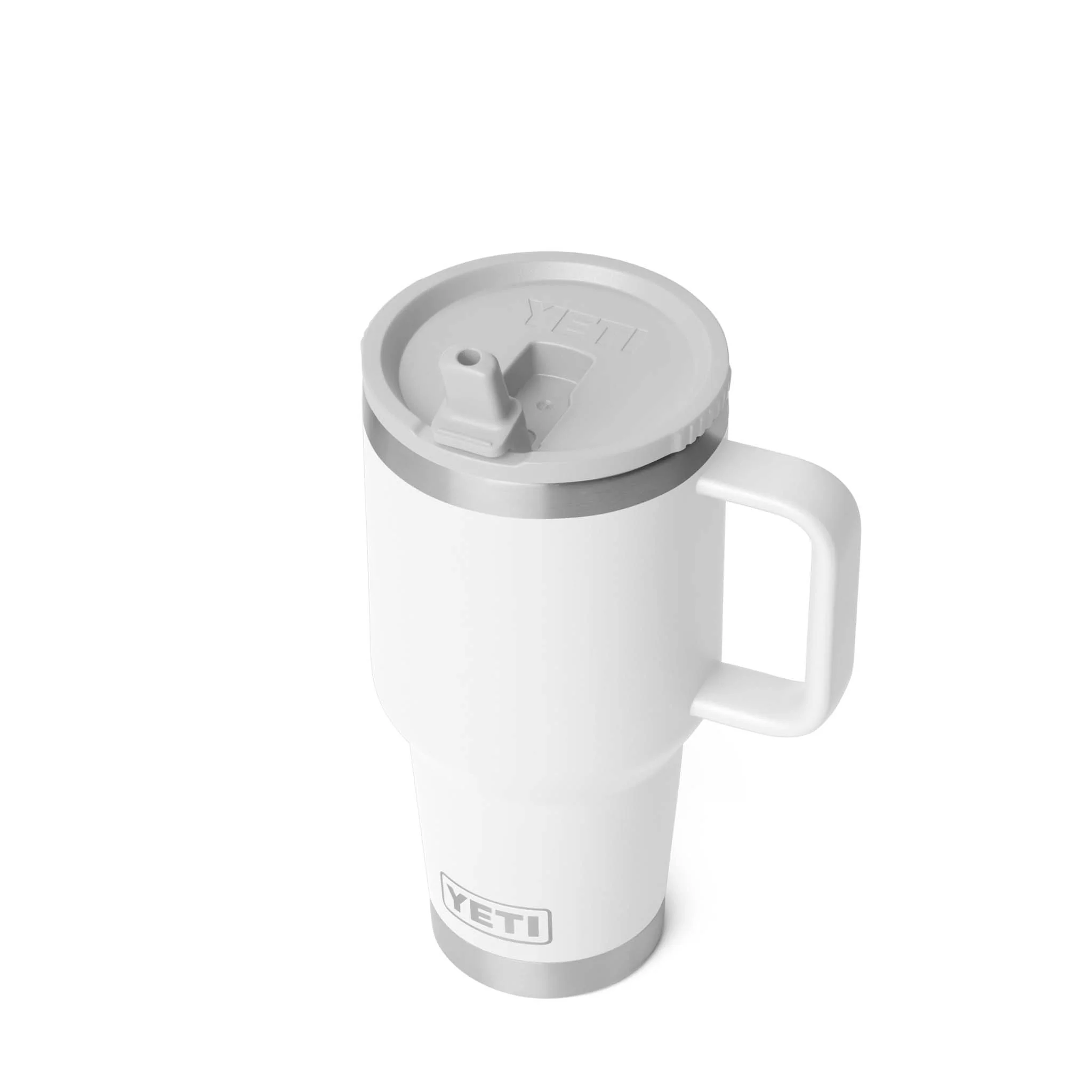 White 30oz Travel Straw Mug - Image 3