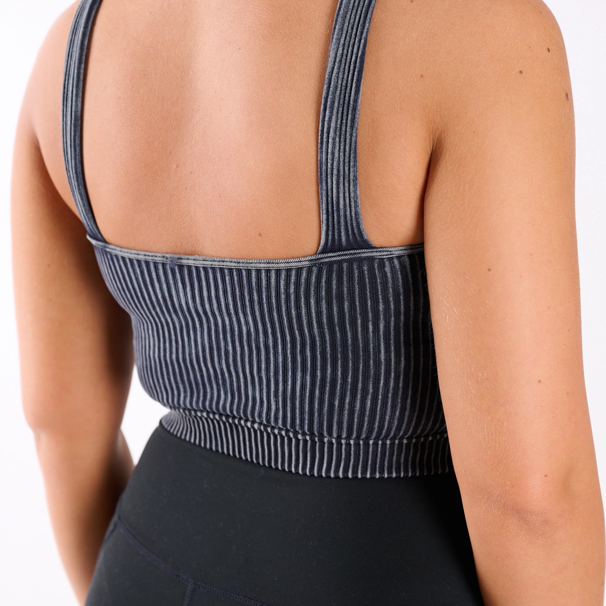 Washed Ribbed Padded Brami - Image 6