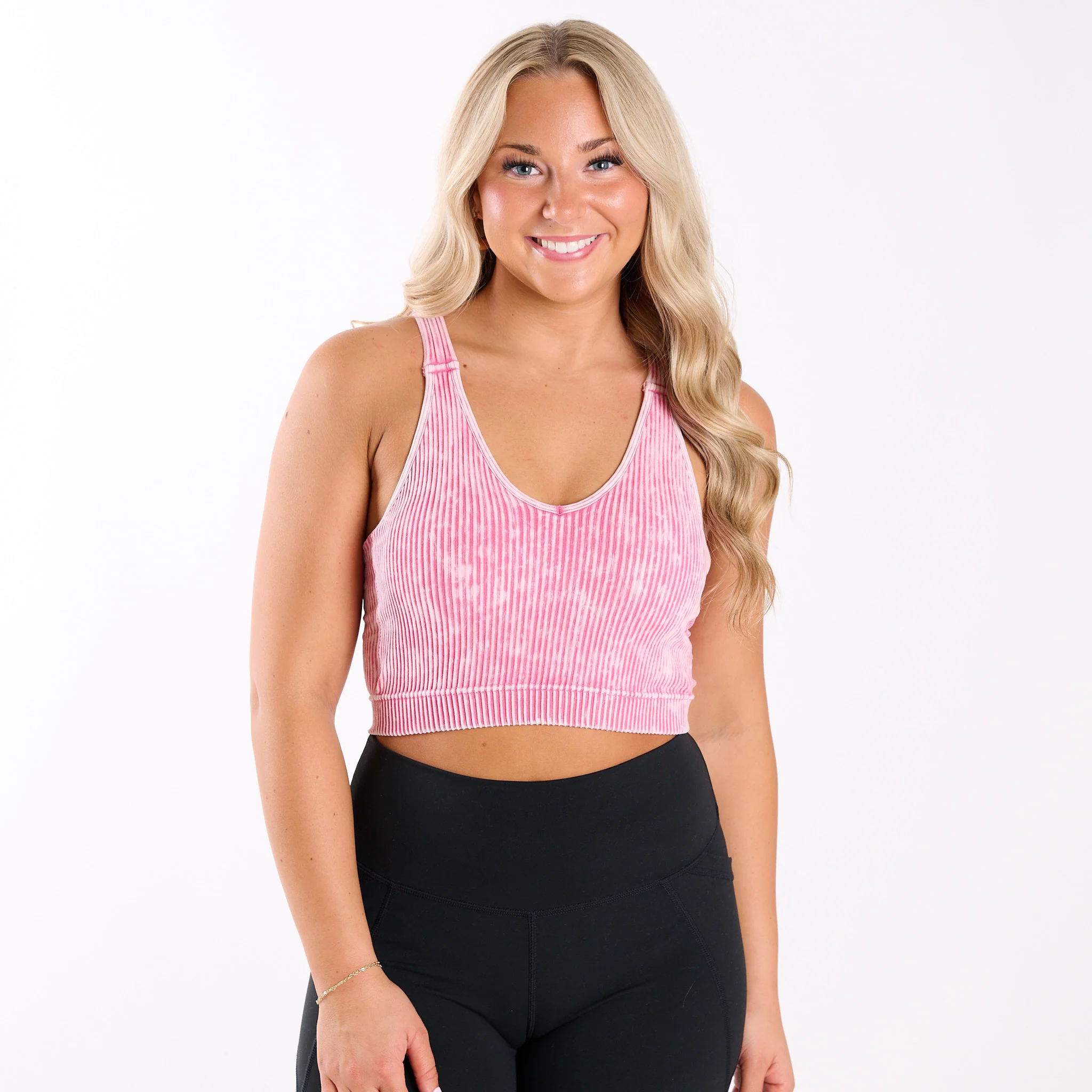 Washed Ribbed Padded Brami - Image 8