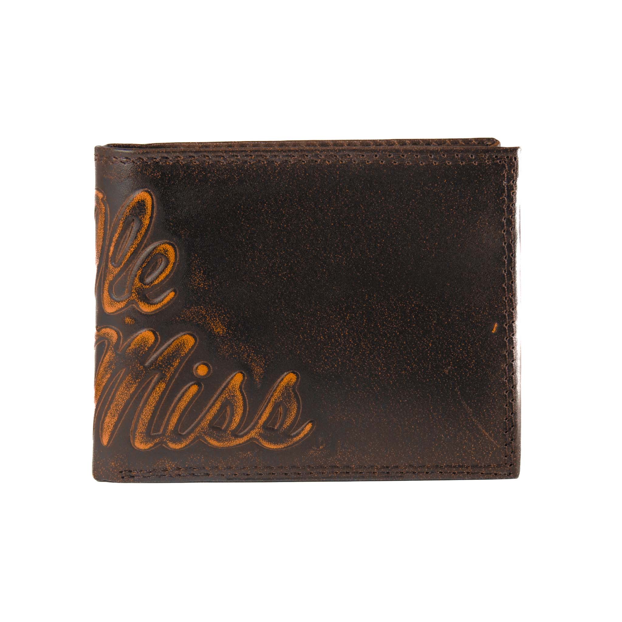 Ole Miss Rebels Burnished Passcase Wallet