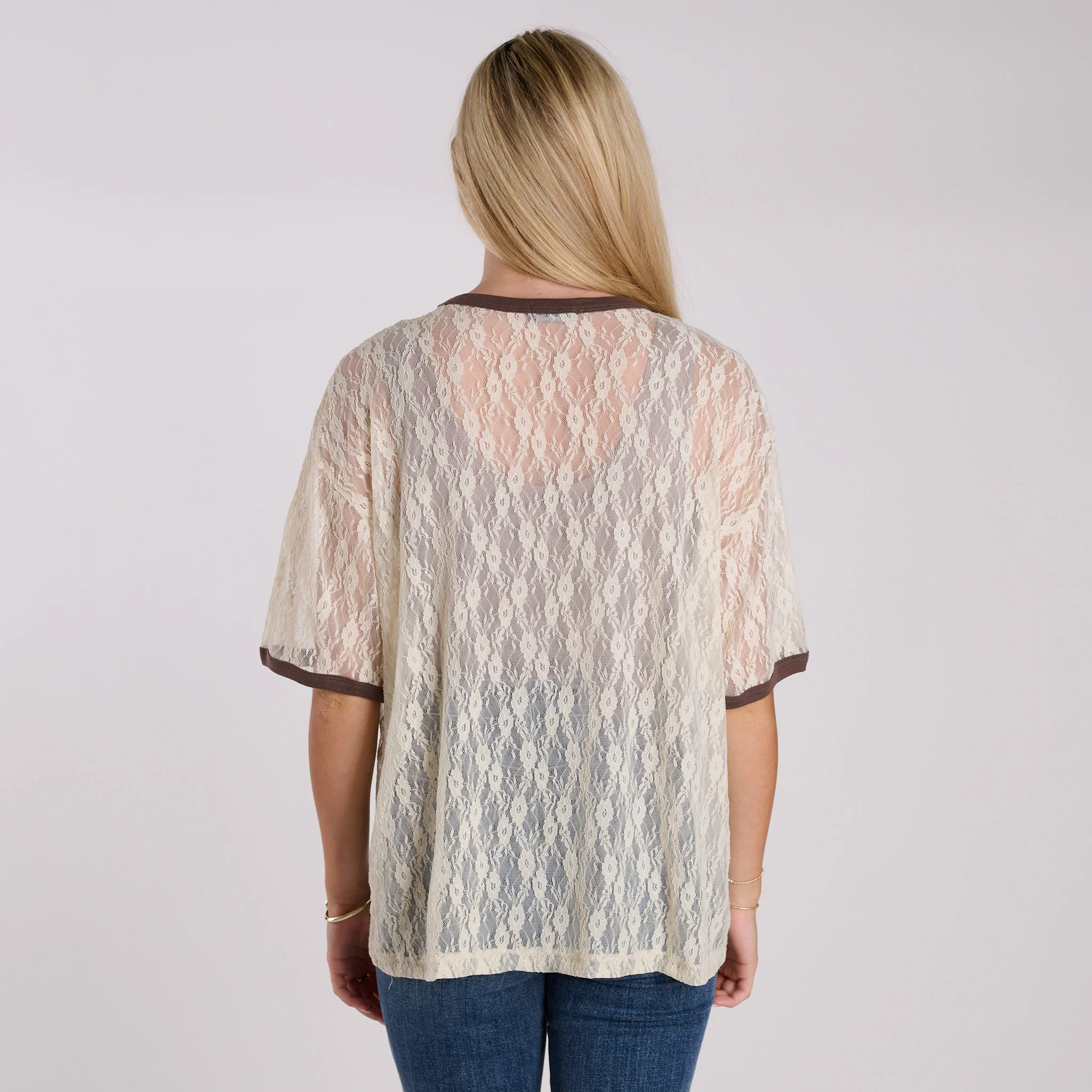 Lace Western Duo Short Sleeve T-Shirt - Image 4